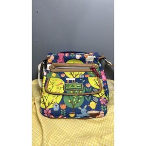 Lily Bloom Crossbody Bag Easter Spring Animal Floral Print Strap
